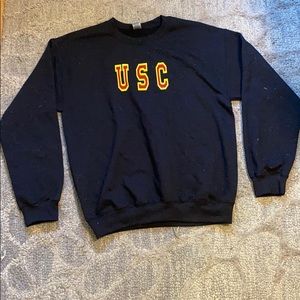 black almost brand new usc hoodie